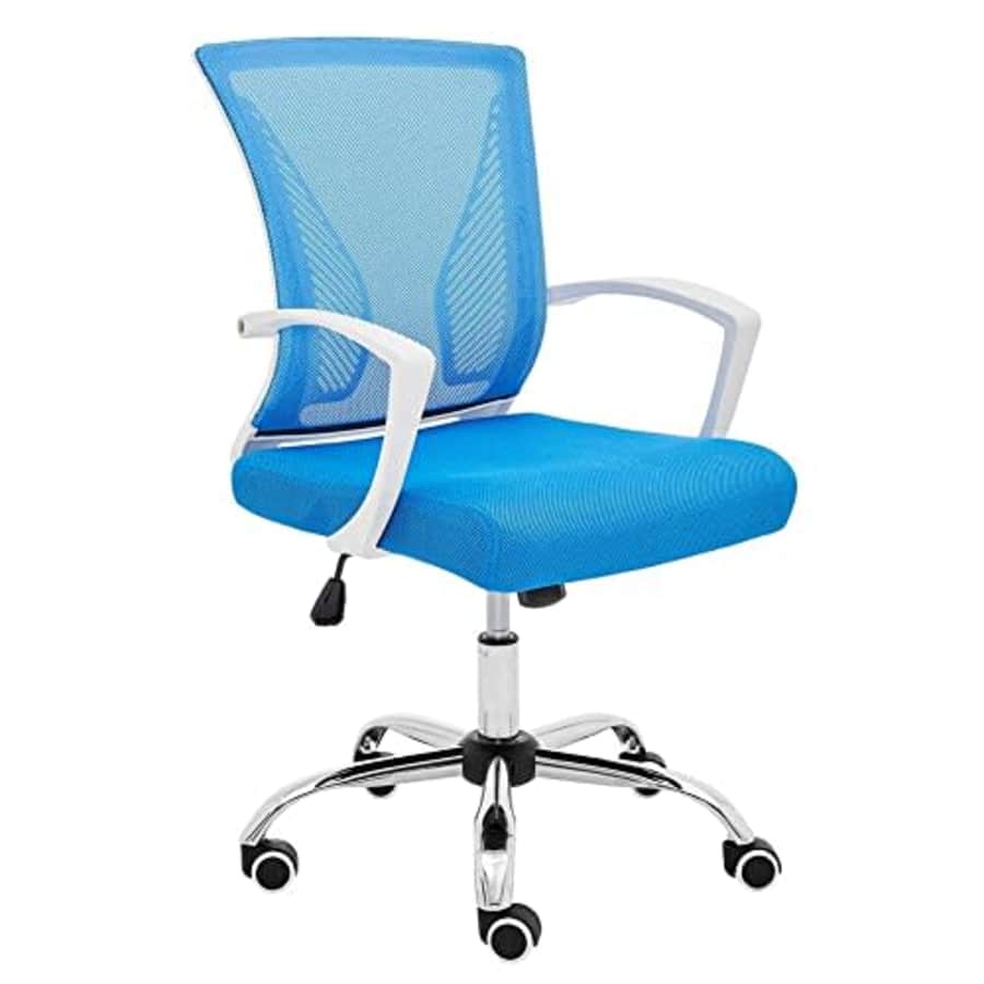 Modern Home Zuna Mid-Back Office Task Chair - Ergonomic Back Supporting Mesh Back Desk Chair for $80