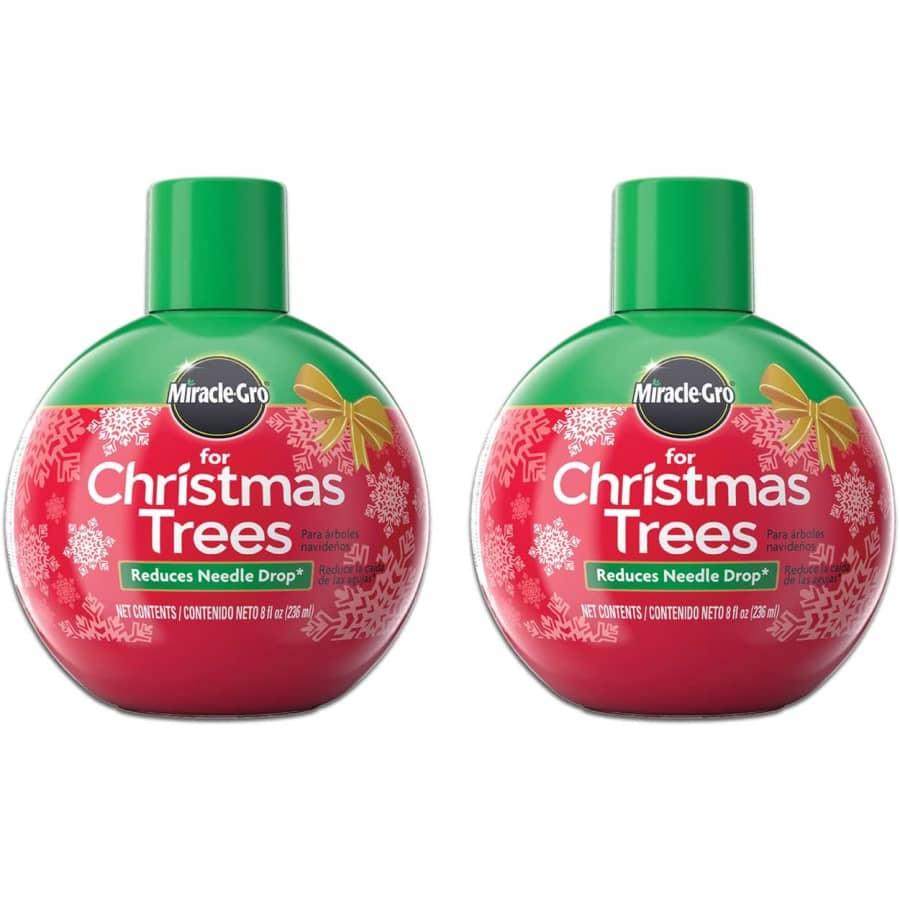 Miracle-Gro 8-fl. oz. Christmas Tree Plant Food 2-Pack for $5 Miracle-Gro 8-fl. oz. Christmas Tree Plant Food 2-Pack for $5