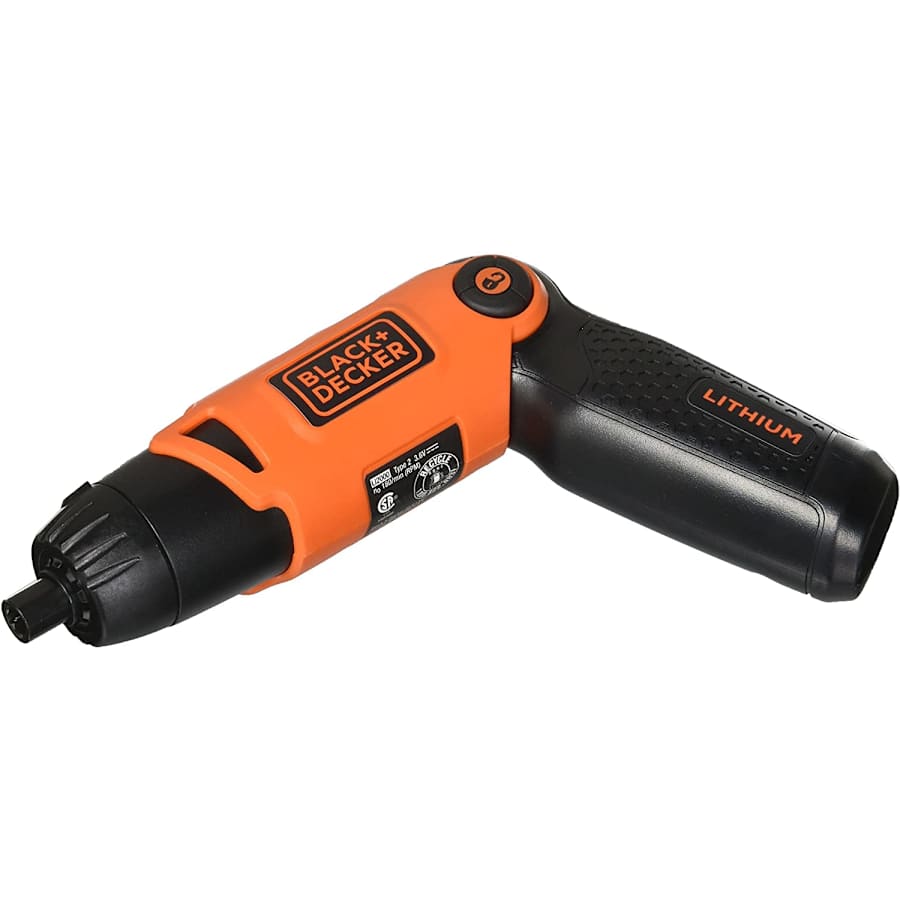 Black + Decker Cordless Screwdriver with Pivoting Handle for $18
