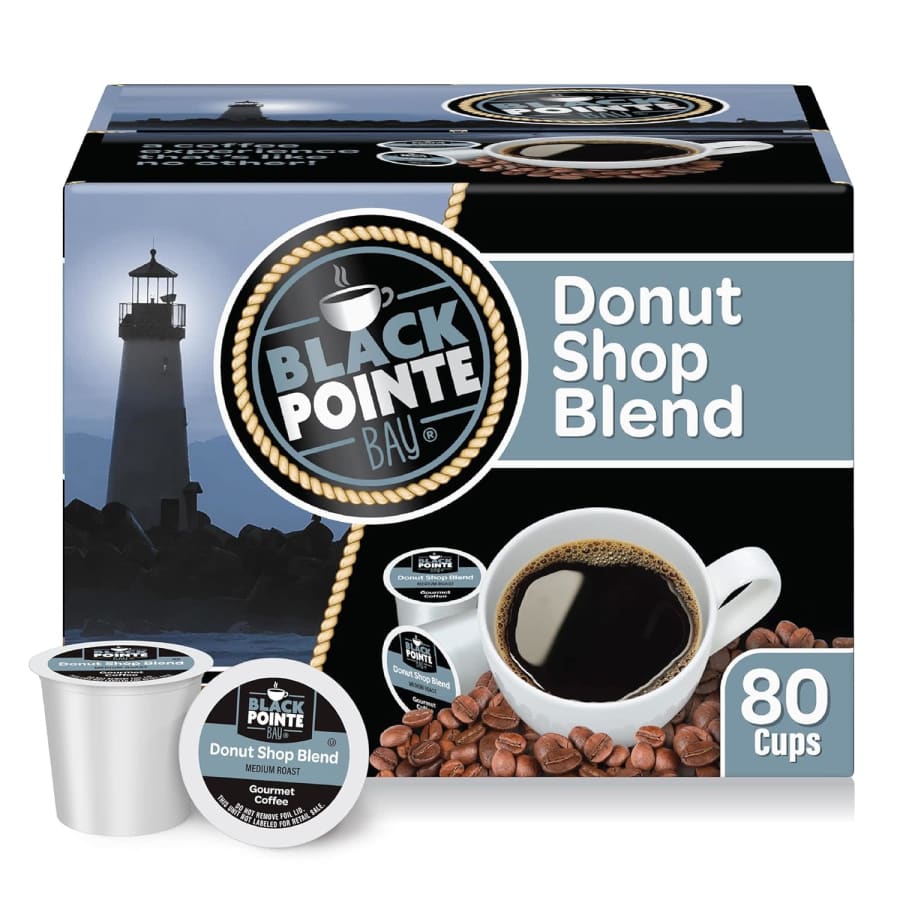 Black Pointe Bay Donut Shop Blend K-Cup 80-Pack for $14 via Sub. & Save Black Pointe Bay Donut Shop Blend K-Cup 80-Pack for $14 via Sub. & Save