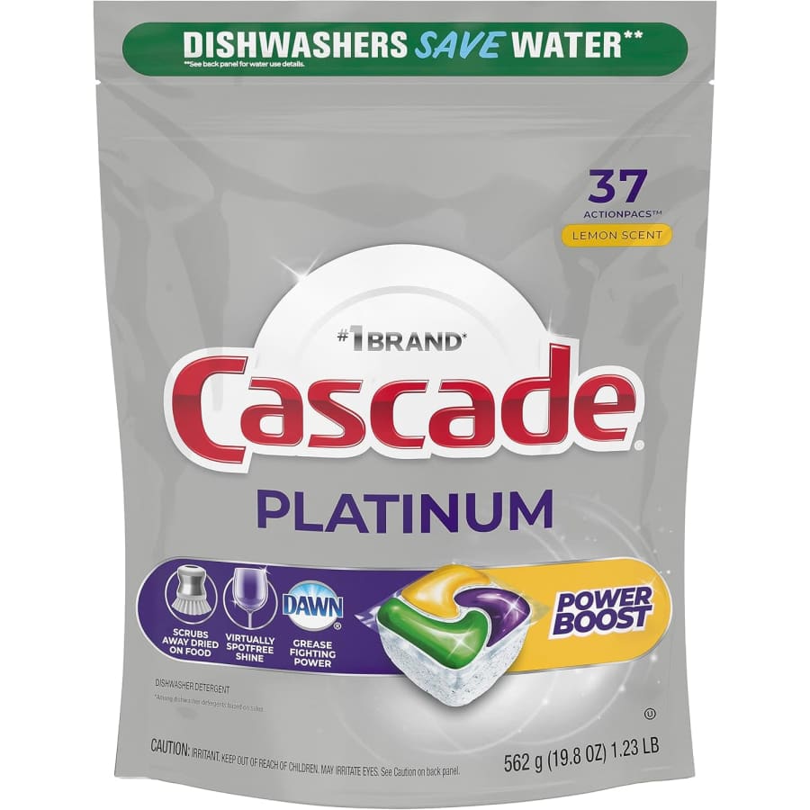 Cascade Platinum Dishwasher Soap Pods 37-Pack for $14 via Sub. & Save