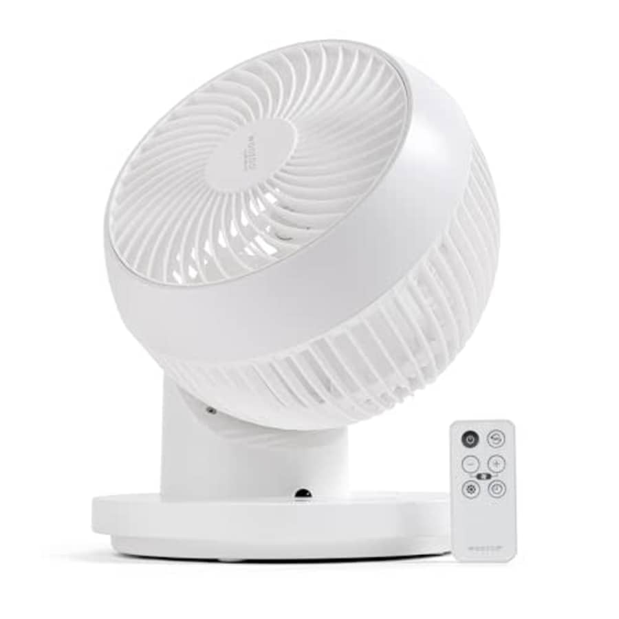IRIS USA WOOZOO Fan with Remote, 360 Oscillating Fan, Desk Fan, Table Air Circulator, Globe Fan, for $70 IRIS USA WOOZOO Fan with Remote, 360 Oscillating Fan, Desk Fan, Table Air Circulator, Globe Fan, for $70