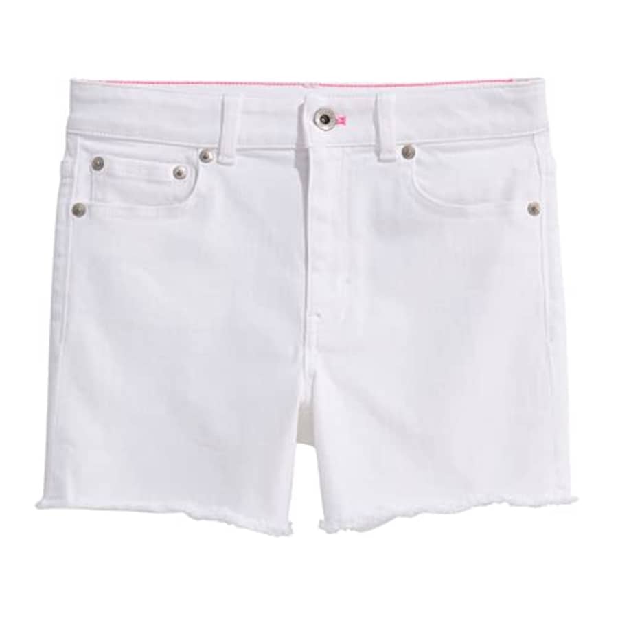 vineyard vines Girls Denim Cut-Off Shorts, White Cap for $36 vineyard vines Girls Denim Cut-Off Shorts, White Cap for $36