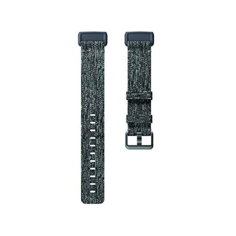 Fitbit Charge 3 Accessory Band, Official Fitbit Product, Woven, Charcoal, Small for $34