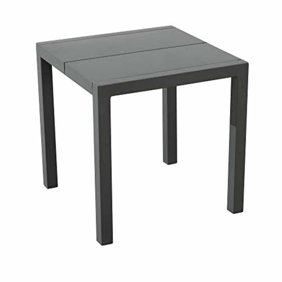 Amazon Brand - Ravenna Home Archer Outdoor Patio Steel Side Table with Panel Top, 20"W, Gray for $130