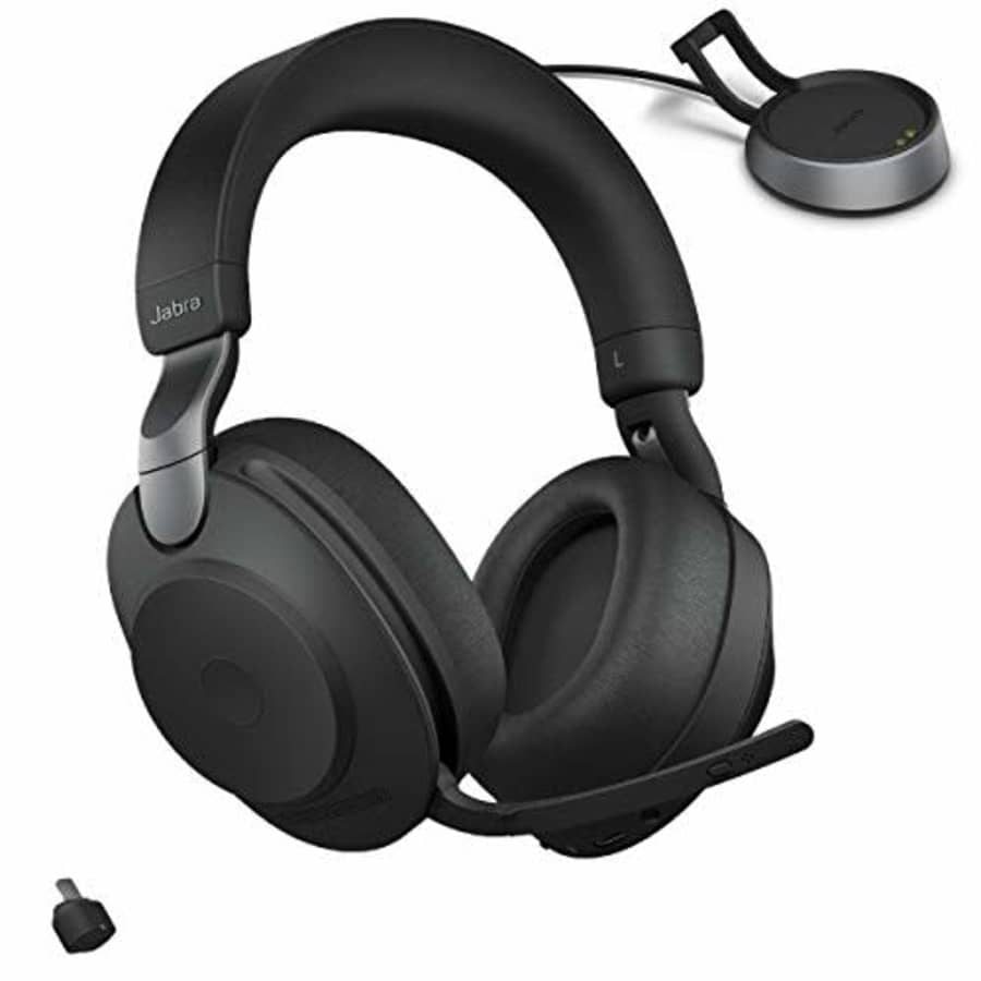 Jabra Evolve2 85 MS Wireless Headphones with Link380c & Charging Stand, Stereo, Black Wireless for $499 Jabra Evolve2 85 MS Wireless Headphones with Link380c & Charging Stand, Stereo, Black Wireless for $499