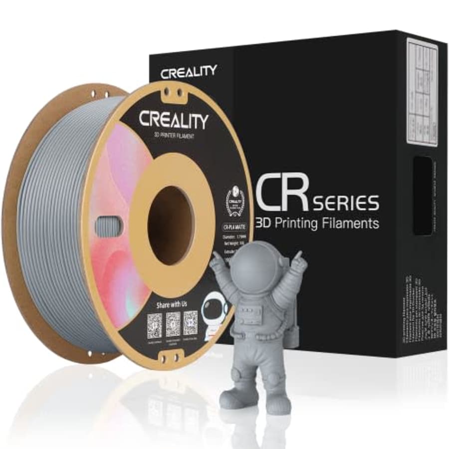 Creality Matte PLA 3D Printer Filament, PLA Filament 1.75mm 1KG(2.2lbs) Matte Finish Smooth for $15 Creality Matte PLA 3D Printer Filament, PLA Filament 1.75mm 1KG(2.2lbs) Matte Finish Smooth for $15
