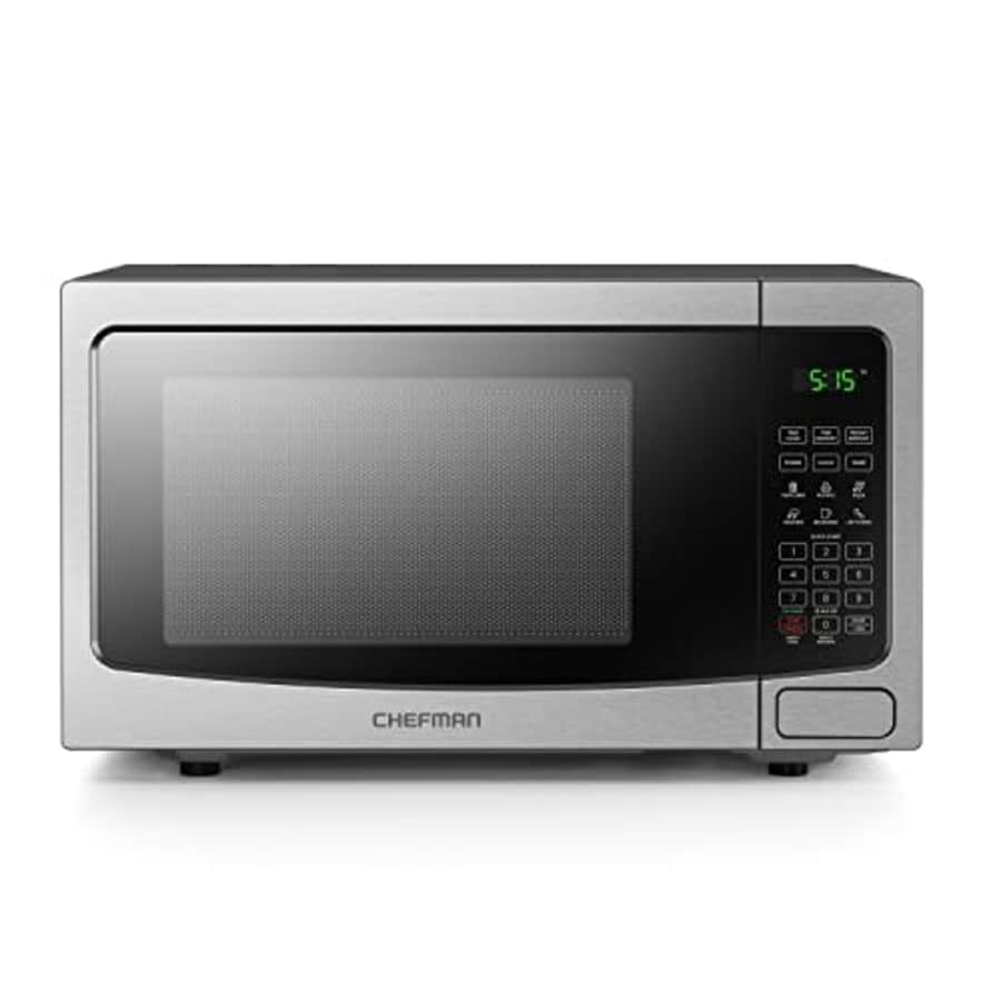Chefman Countertop Microwave Oven 1.1 Cu. Ft. Digital Stainless Steel Microwave 1000 Watts with 6 for $116 Chefman Countertop Microwave Oven 1.1 Cu. Ft. Digital Stainless Steel Microwave 1000 Watts with 6 for $116