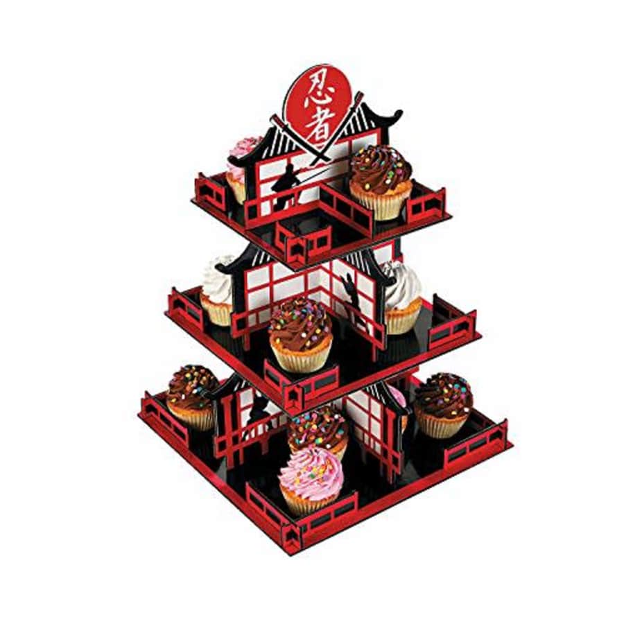 Fun Express Ninja Cupcake Stand (3 tiers) Ninja Birthday Party Supplies for $22 Fun Express Ninja Cupcake Stand (3 tiers) Ninja Birthday Party Supplies for $22