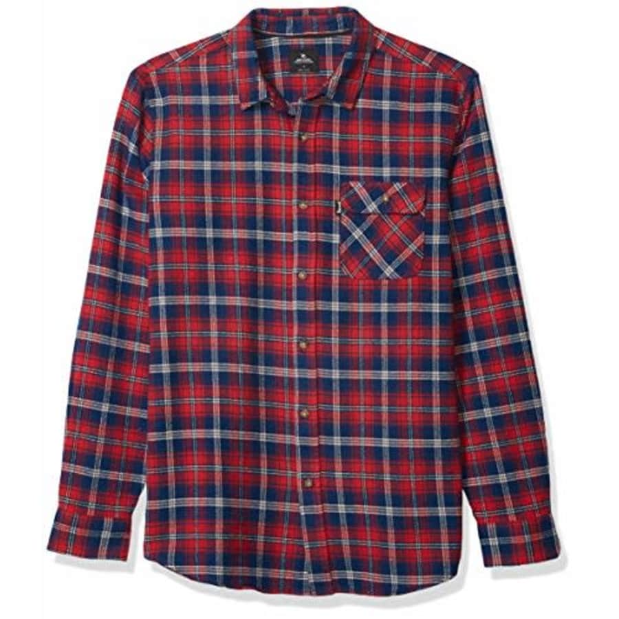 Rip Curl Men's Big Boys' Salt Water Culture Check Long Sleeve Shirt, Washed Red, M for $57