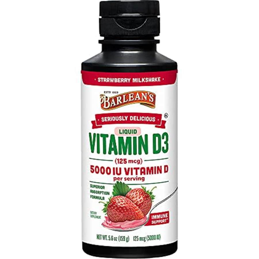 Barlean's Strawberry Milkshake with Vitamin D3 - Dairy-Free, Sugar-Free, Non-GMO, Gluten-Free - for $16