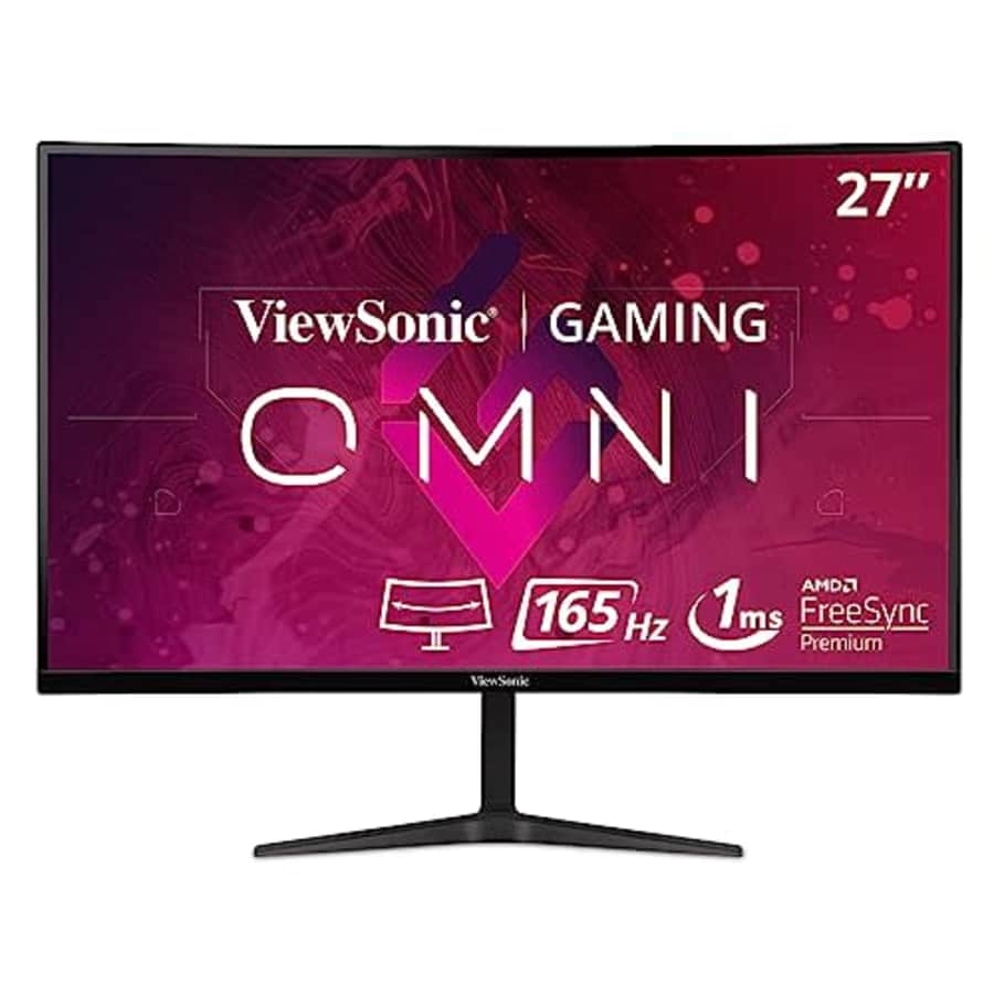 ViewSonic VX2718-2KPC-MHD 27 Inch WQHD 1440p 165Hz 1ms Curved Gaming Monitor with Adaptive-Sync Eye for $135 ViewSonic VX2718-2KPC-MHD 27 Inch WQHD 1440p 165Hz 1ms Curved Gaming Monitor with Adaptive-Sync Eye for $135