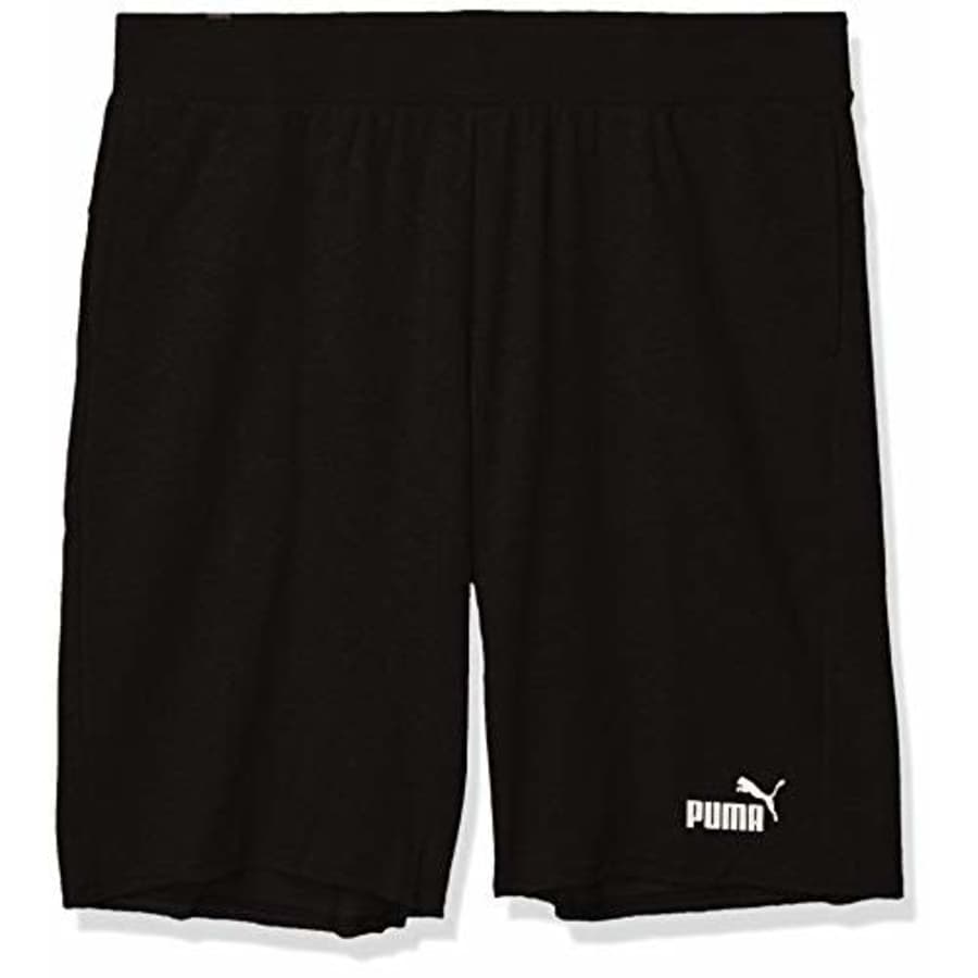 PUMA Men's Essentials+ 12" Shorts, Cotton Black, XL for $29