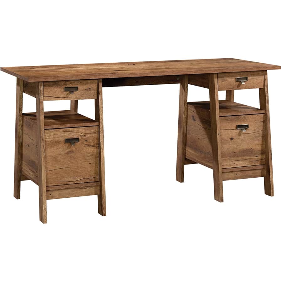 Sauder Trestle Executive Trestle Desk for $264 Sauder Trestle Executive Trestle Desk for $264