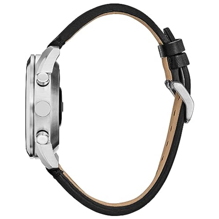 Citizen CZ Smart PQ2 42mm Hybrid Silver and Black Smartwatch with YouQ Wellness app Featuring IBM for $188