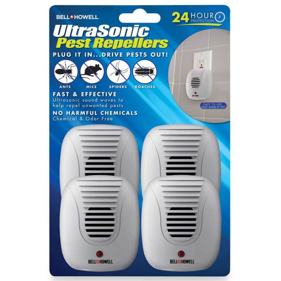 Bell & Howell Bell + Howell Classic Ultrasonic Electronic Indoor Pest Repeller 4-Pack for $15 Bell & Howell Bell + Howell Classic Ultrasonic Electronic Indoor Pest Repeller 4-Pack for $15