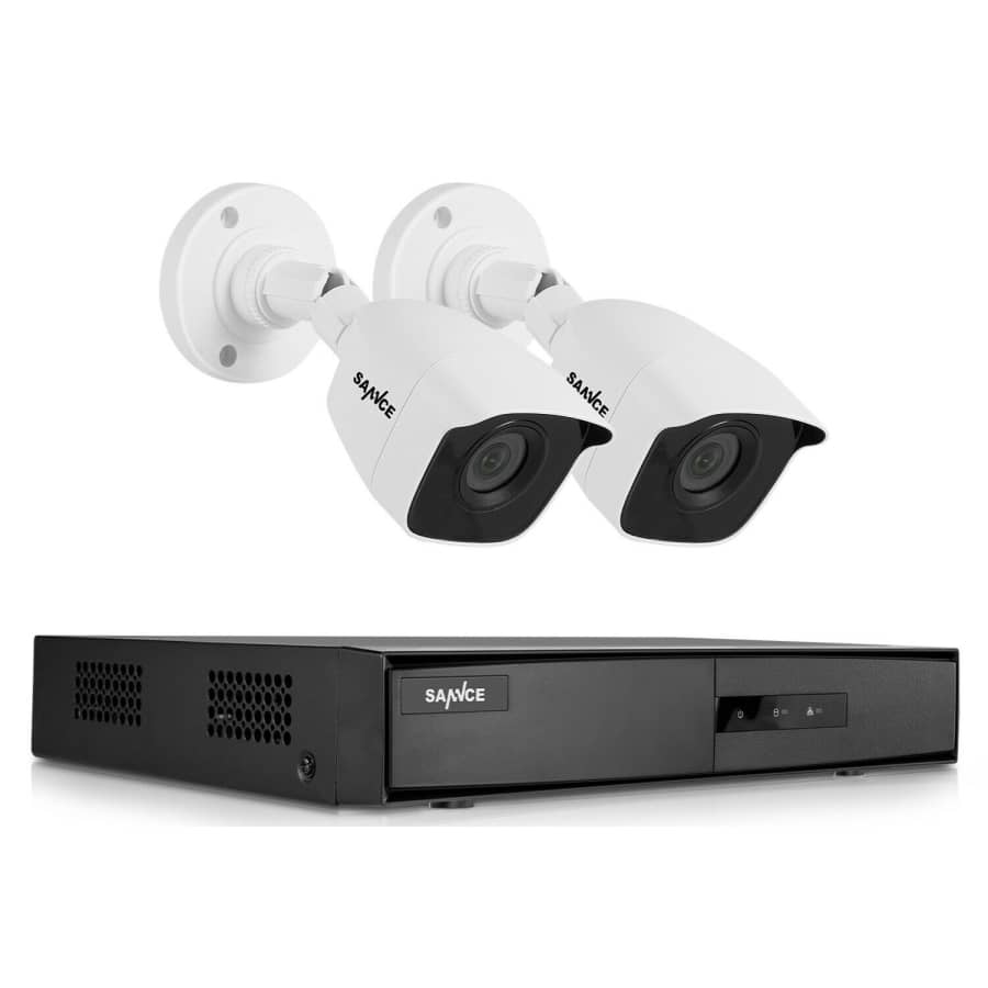 Sannce 4-Ch. 2-Camera 1080p IR Wired Security System for $56 Sannce 4-Ch. 2-Camera 1080p IR Wired Security System for $56