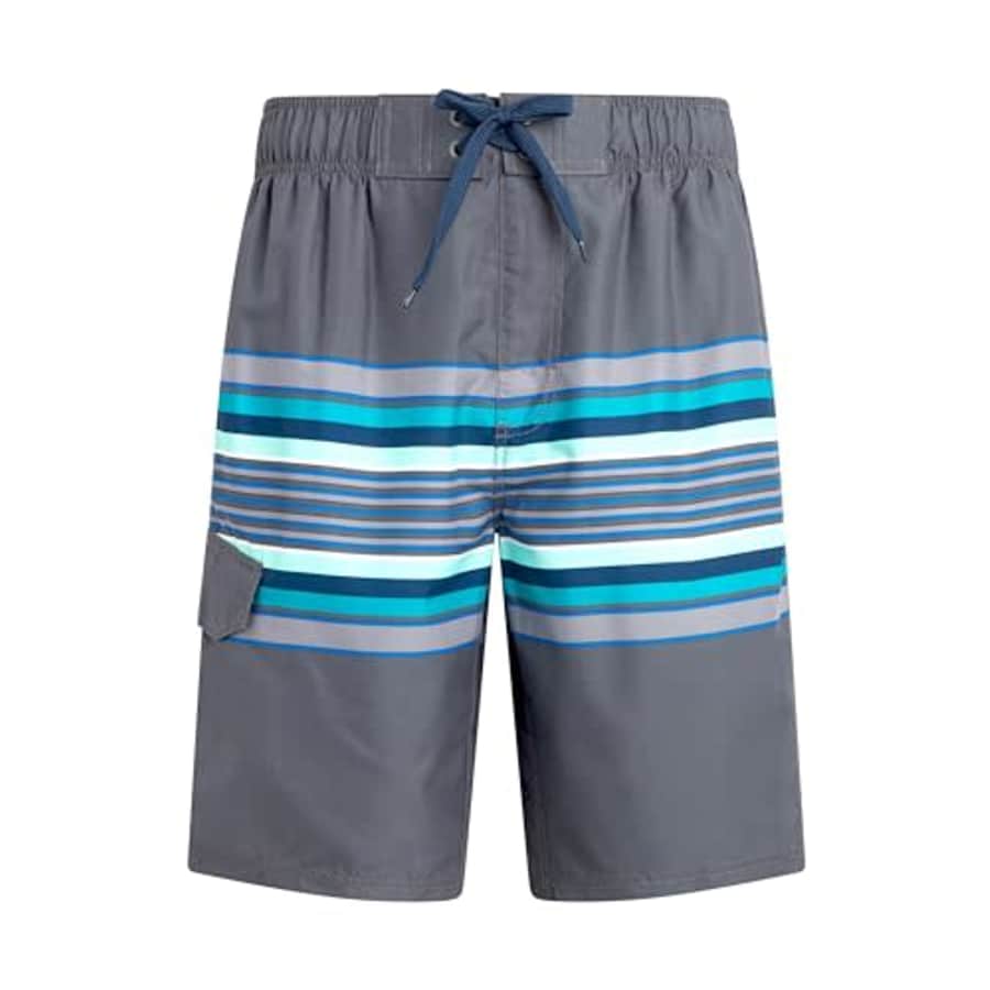 Kanu Surf Men's Standard Wade Swim Trunks (Regular & Extended Sizes), Orbit Charcoal for $25