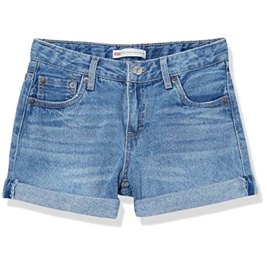 Levi's Girls' Girlfriend Fit Denim Shorty Shorts, Miami Vices, 7 for $23 Levi's Girls' Girlfriend Fit Denim Shorty Shorts, Miami Vices, 7 for $23
