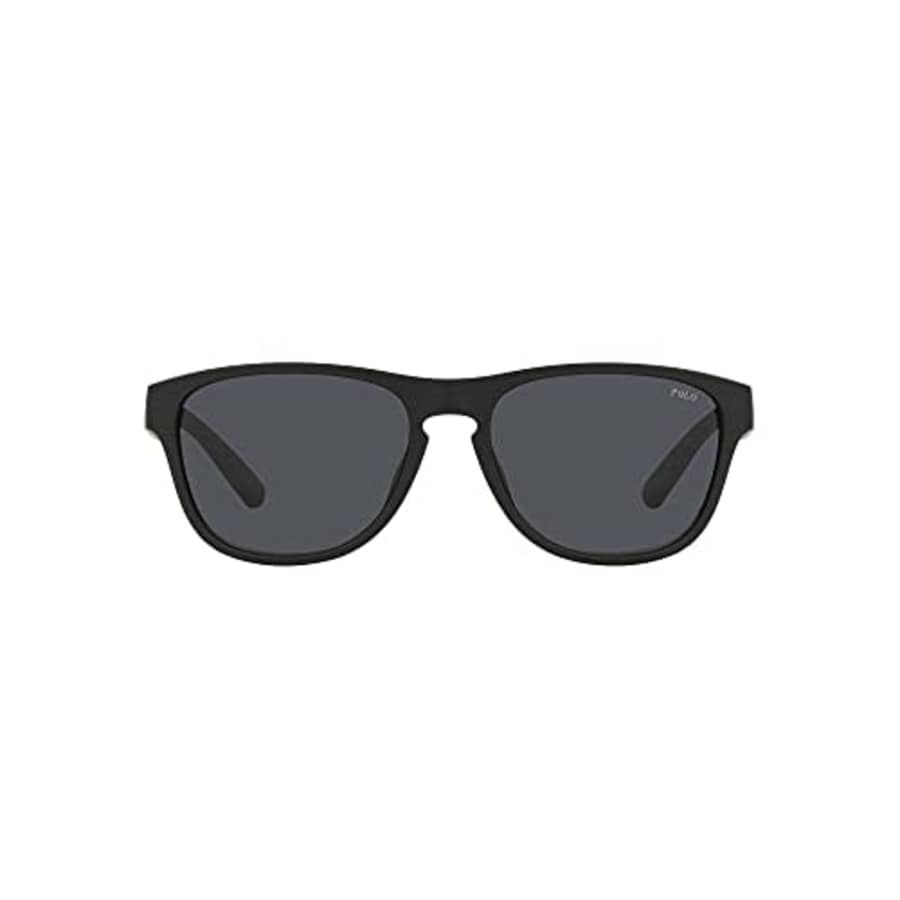 Polo Ralph Lauren PH4180U Universal Fit Square Sunglasses, Matte Black/Dark Grey, 56 mm for $70 Polo Ralph Lauren PH4180U Universal Fit Square Sunglasses, Matte Black/Dark Grey, 56 mm for $70