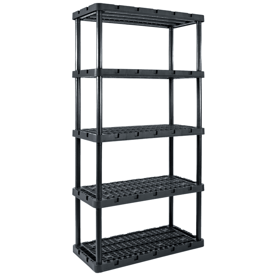 Gracious Living Knect-A-Shelf 72" Resin Shelving Unit for $40 Gracious Living Knect-A-Shelf 72" Resin Shelving Unit for $40