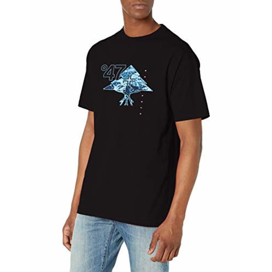 LRG Men's Short Sleeve Logo Design T-Shirt, Mountain High Black, L for $21 LRG Men's Short Sleeve Logo Design T-Shirt, Mountain High Black, L for $21