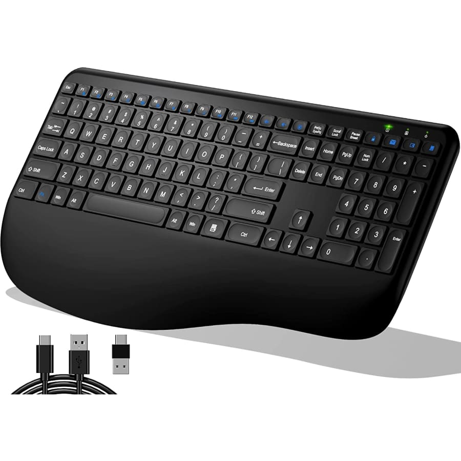 Bgulong Rechargeable Ergonomic Wireless Keyboard for $20