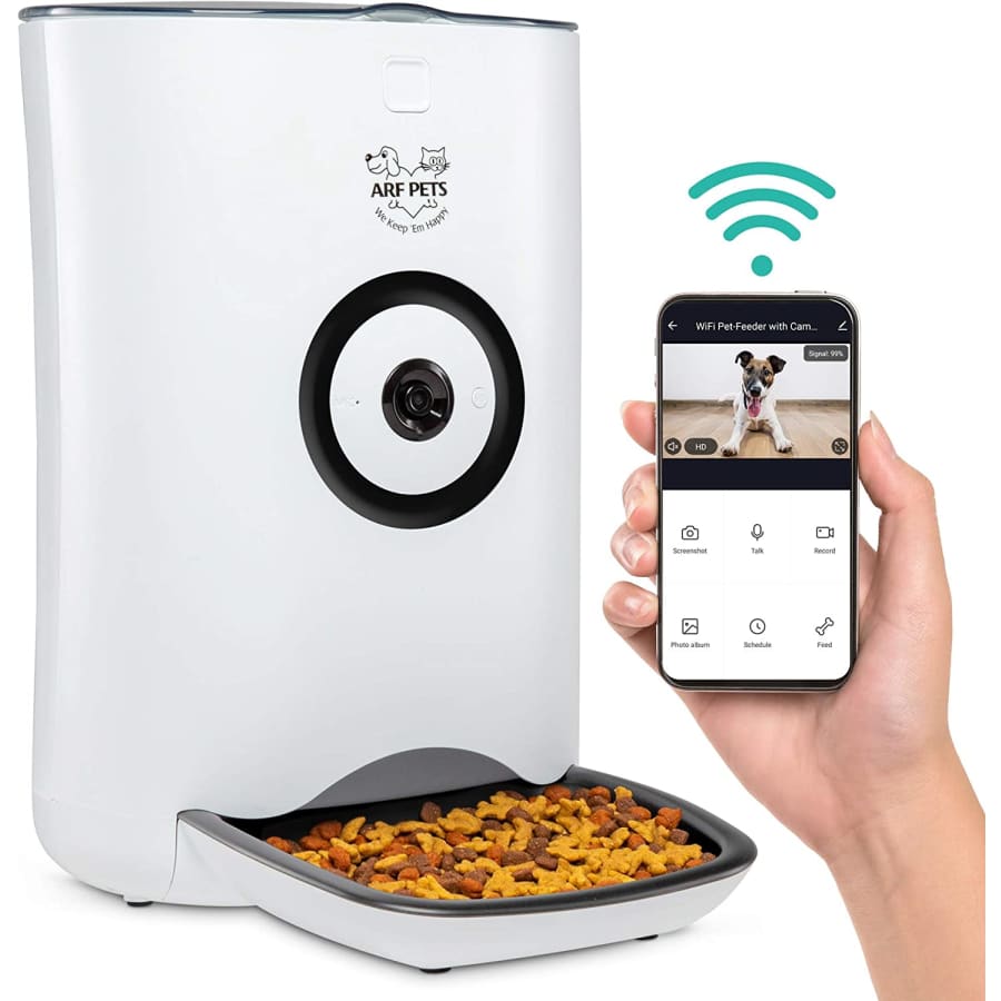 Arf Pets Smart Automatic Pet Feeder w/ HD Camera for $90 Arf Pets Smart Automatic Pet Feeder w/ HD Camera for $90