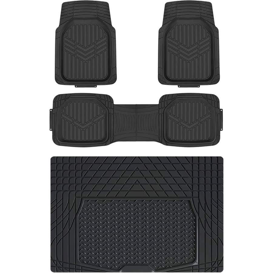 Amazon Basics 4-Piece Heavy Duty PVC Automotive Floor Mats for $41 w/ Prime