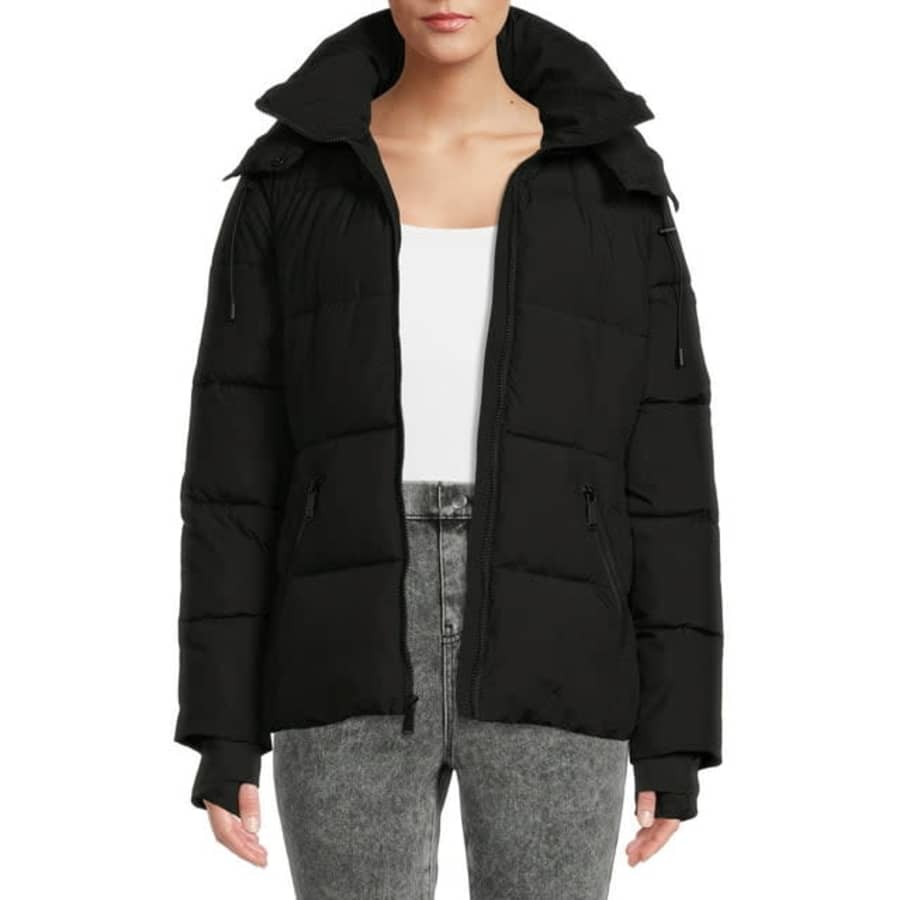 BCBG Paris Women's Cloud Puffer Coat w/ Hood for $40 BCBG Paris Women's Cloud Puffer Coat w/ Hood for $40