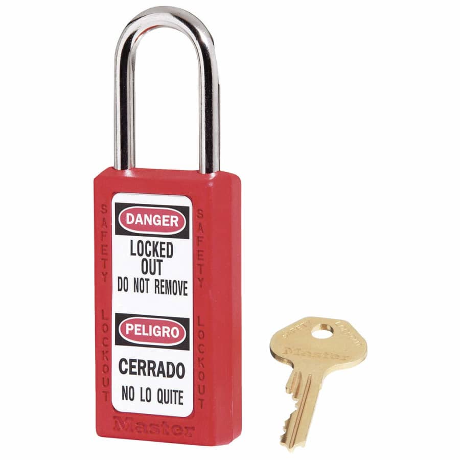 Master Lock Lockout Tagout Safety Padlock with Key for $15 Master Lock Lockout Tagout Safety Padlock with Key for $15