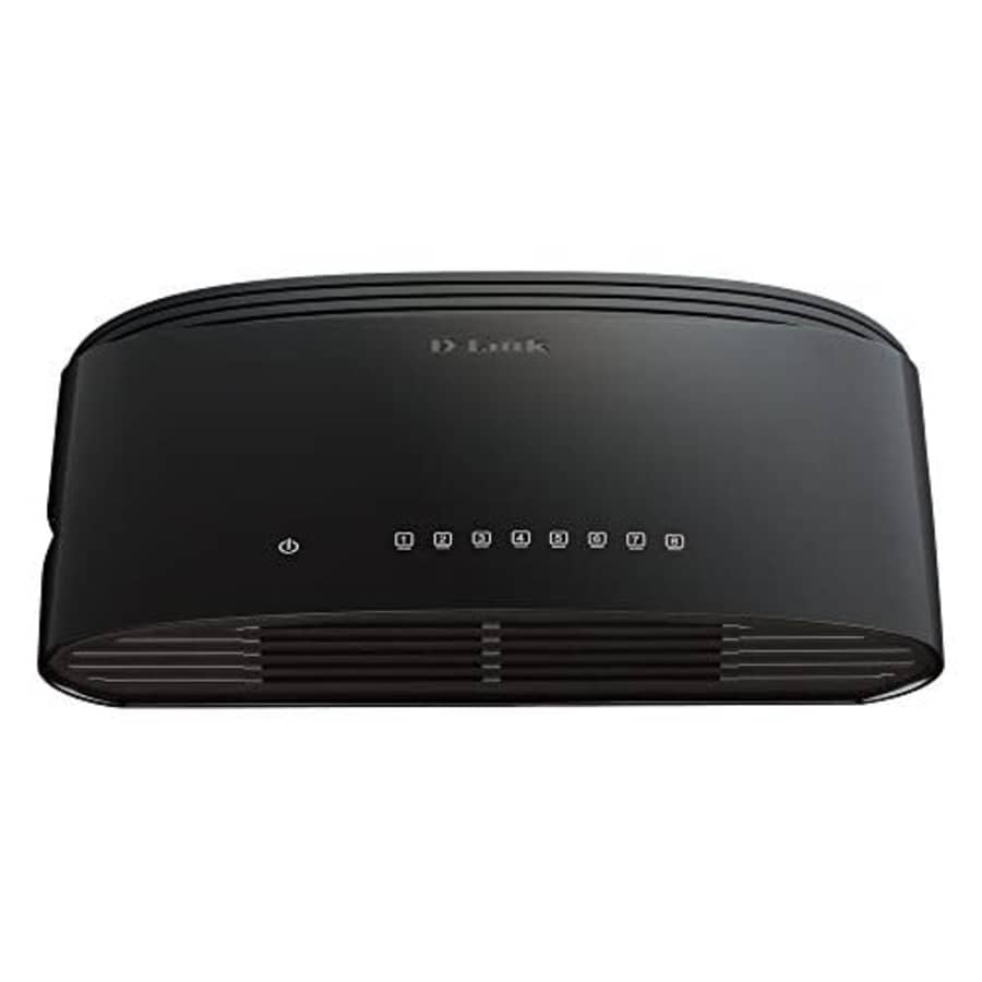 D-Link 8-Port Gigabit 16 Gbps Desktop Switch (DGS-1008G) (Renewed) for $44