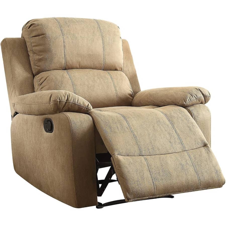 Acme Furniture Bina Big & Tall Microfiber Recliner for $220 Acme Furniture Bina Big & Tall Microfiber Recliner for $220