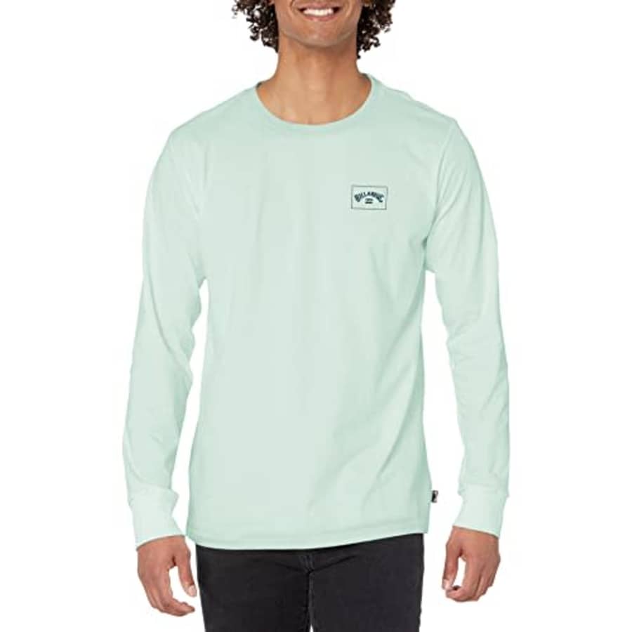 Billabong Men's Long Sleeve Premium Logo Graphic Tee T-Shirt, Seaglass Stacked Arch, XX-Large for $20 Billabong Men's Long Sleeve Premium Logo Graphic Tee T-Shirt, Seaglass Stacked Arch, XX-Large for $20