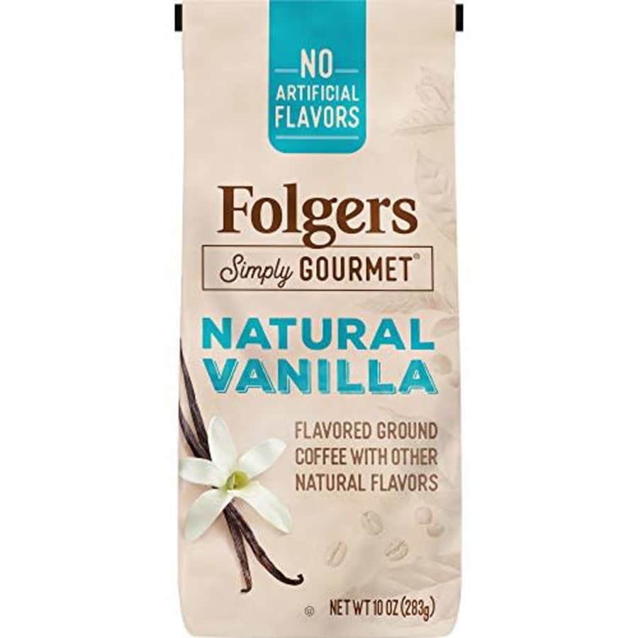 Folgers Simply Gourmet Natural Vanilla Flavored Ground Coffee, 10 Ounces for $20
