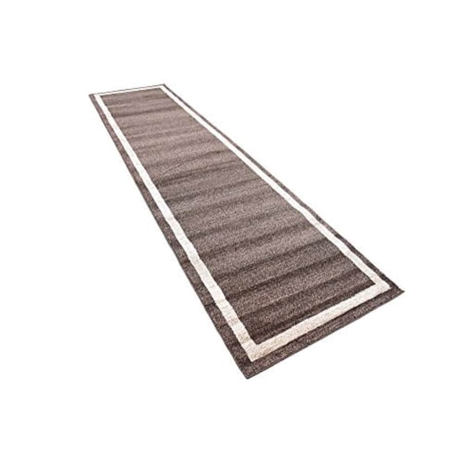 Unique Loom Del Mar Collection Contemporary Transitional Brown Runner Rug (2' 7 x 10' 0) for $72