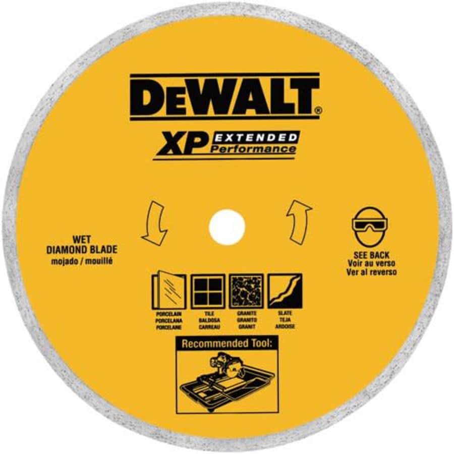 DEWALT Tile Blade, Ceramic, 8-Inch (DW4767L) for $60 DEWALT Tile Blade, Ceramic, 8-Inch (DW4767L) for $60