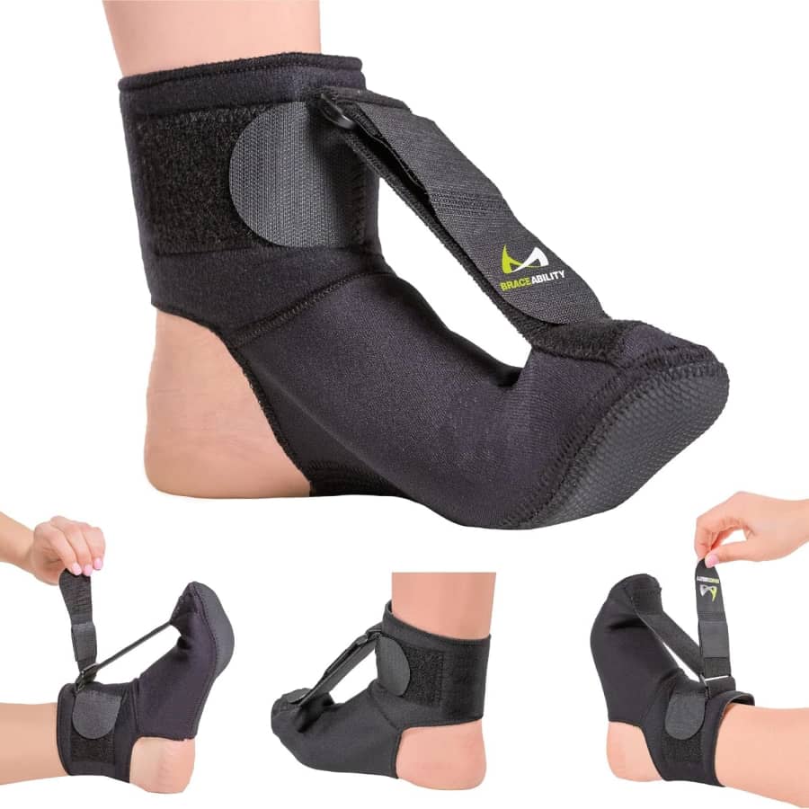 BraceAbility Plantar Fasciitis Night Splint Sock: $25