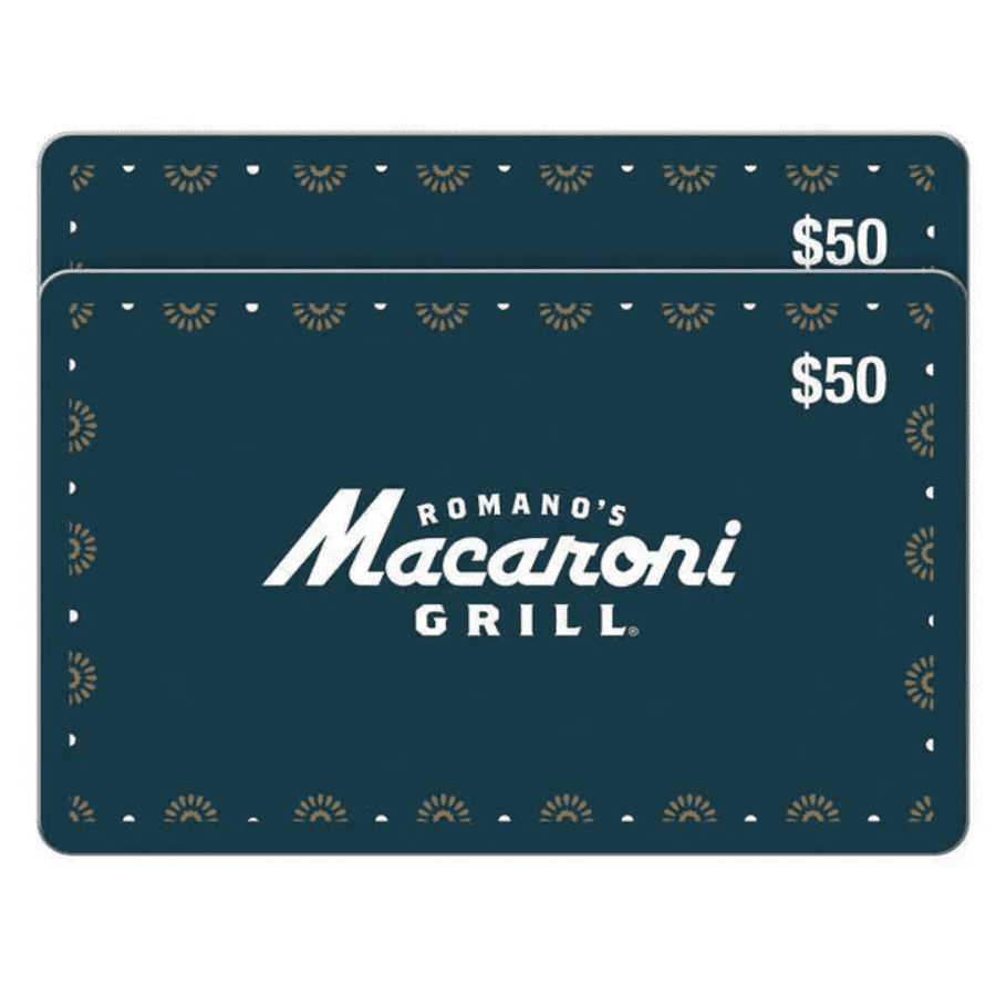 $100 in Romano's Macaroni Grill Gift Cards at Costco: for $65 $100 in Romano's Macaroni Grill Gift Cards at Costco: for $65