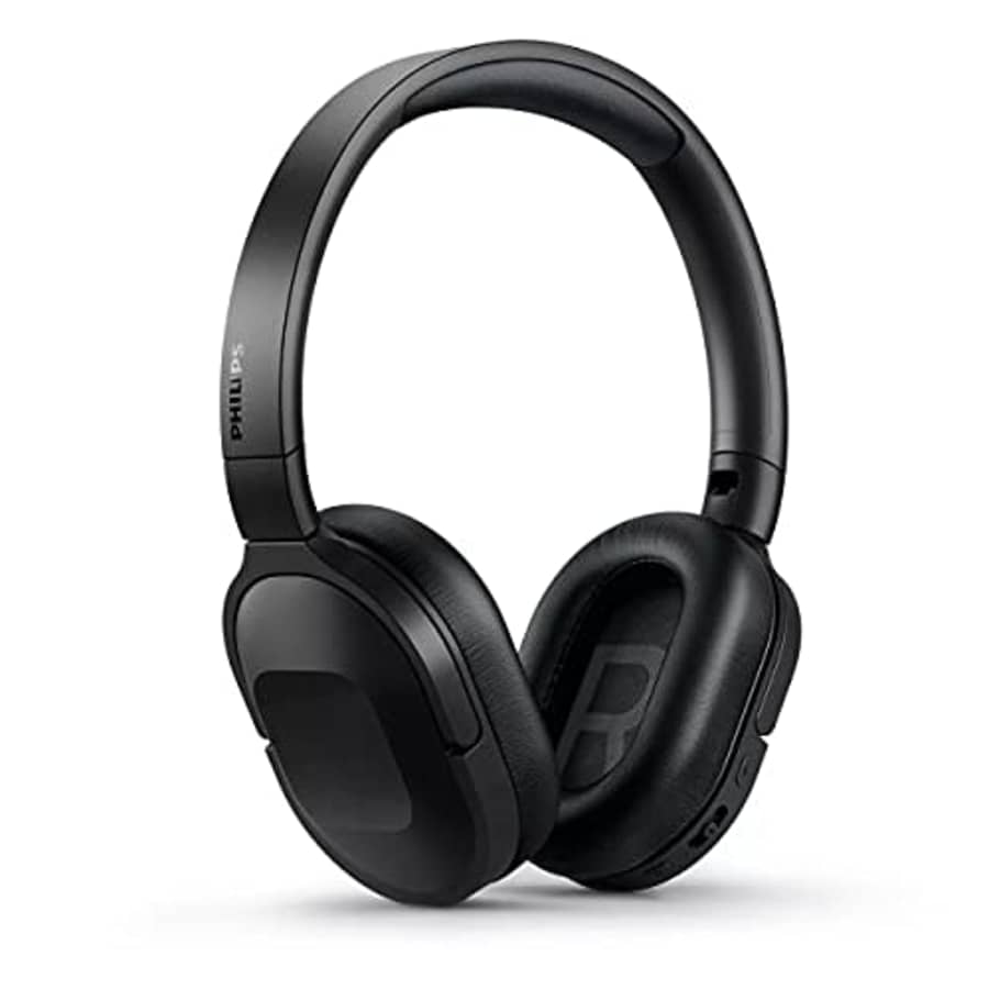 Philips Active Noise Cancelling Headphones Wireless Bluetooth Flat Folding Lightweight Over Ear for $80