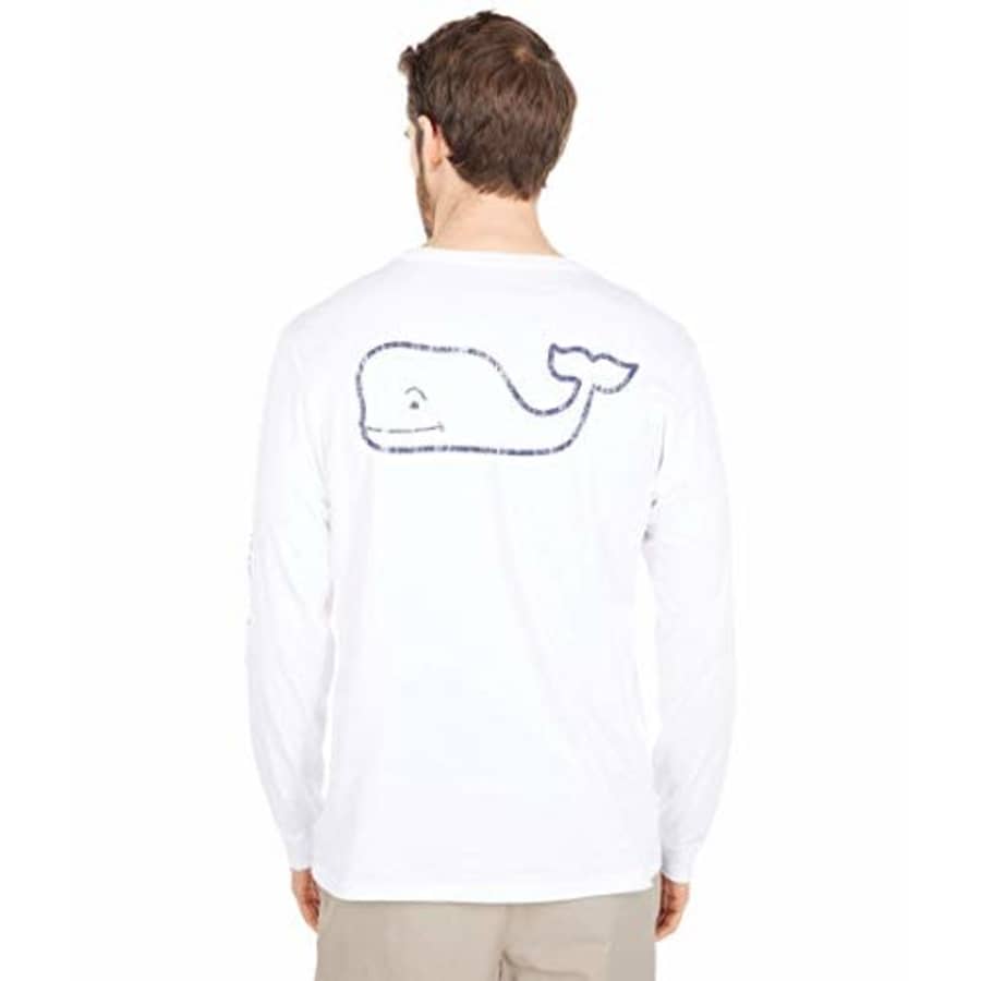 Vineyard Vines Men's Long Sleeve Vintage Whale Pocket T-Shirt, White Cap, X-Small for $20 Vineyard Vines Men's Long Sleeve Vintage Whale Pocket T-Shirt, White Cap, X-Small for $20