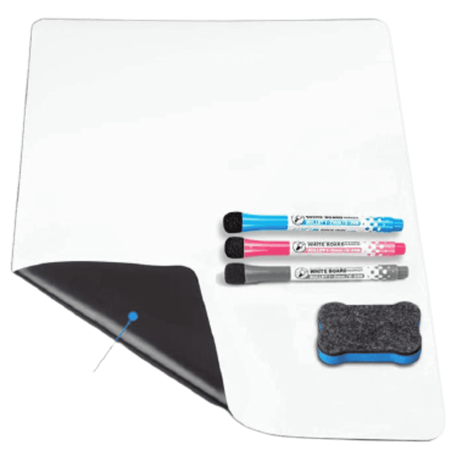 Inmorven 11.7" x 16.5" Magnetic Dry Erase Board Sheet for $9 Inmorven 11.7" x 16.5" Magnetic Dry Erase Board Sheet for $9