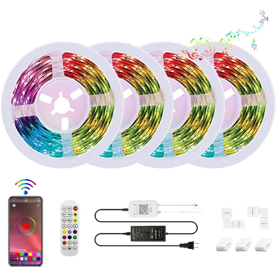 Modern 100-Foot 5050 RGB LED Strip Lights for $29