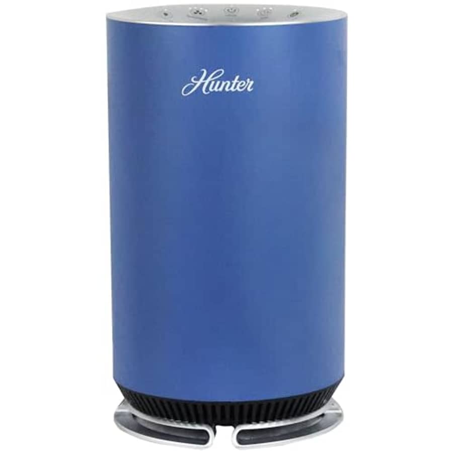 Hunter Fan Hunter HP125 AirX Ultra Quiet EcoSilver True HEPA Digital Air Purifier for Small Rooms, Cleans 451 for $80
