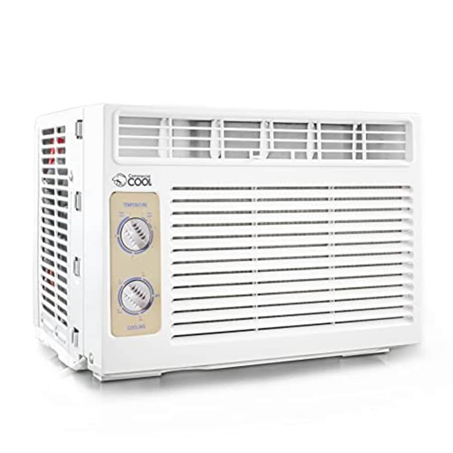 Commercial Cool CC05MWT Window Air Conditioner, 5000 BTU, White for $180