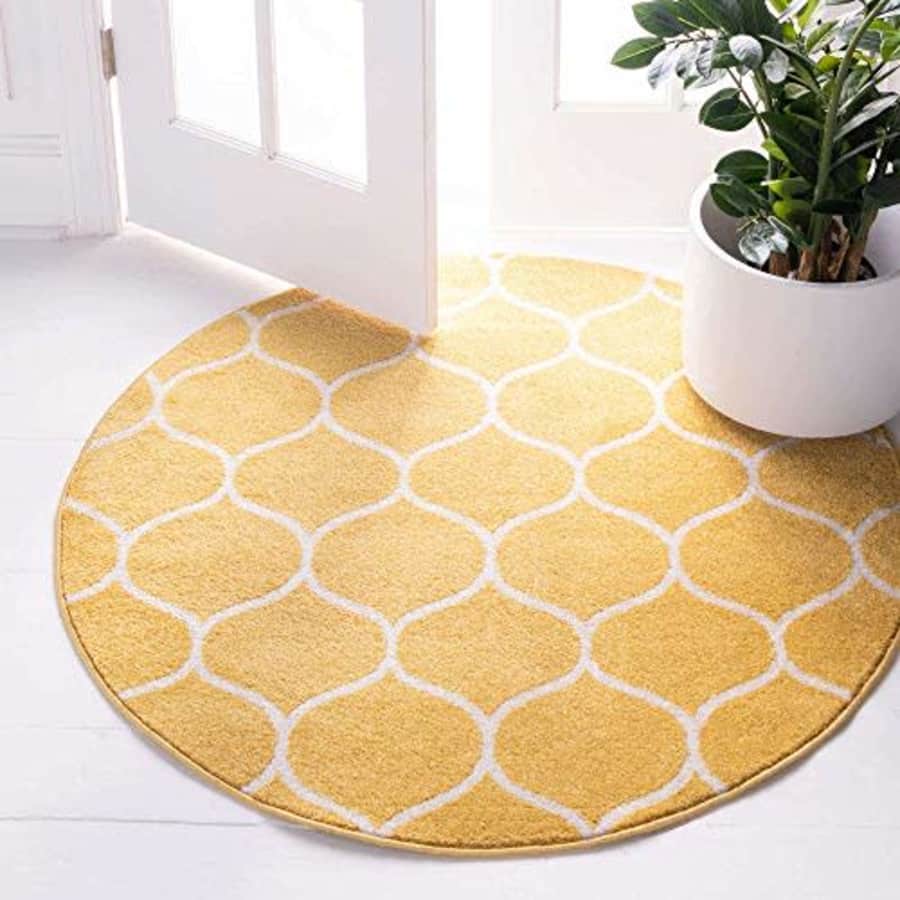 Unique Loom Trellis Frieze Collection Lattice Moroccan Geometric Modern Round Rug, 3 Feet, for $39 Unique Loom Trellis Frieze Collection Lattice Moroccan Geometric Modern Round Rug, 3 Feet, for $39