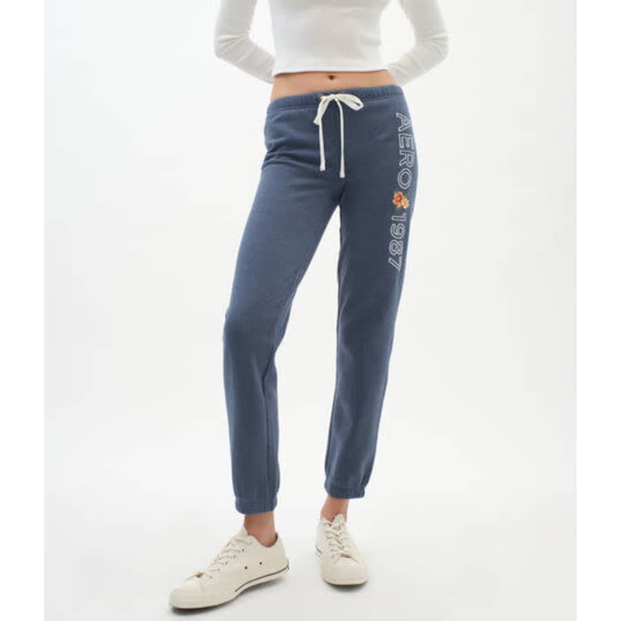 Aeropostale Women's Aero 1987 Floral Cinched Sweatpants for $14