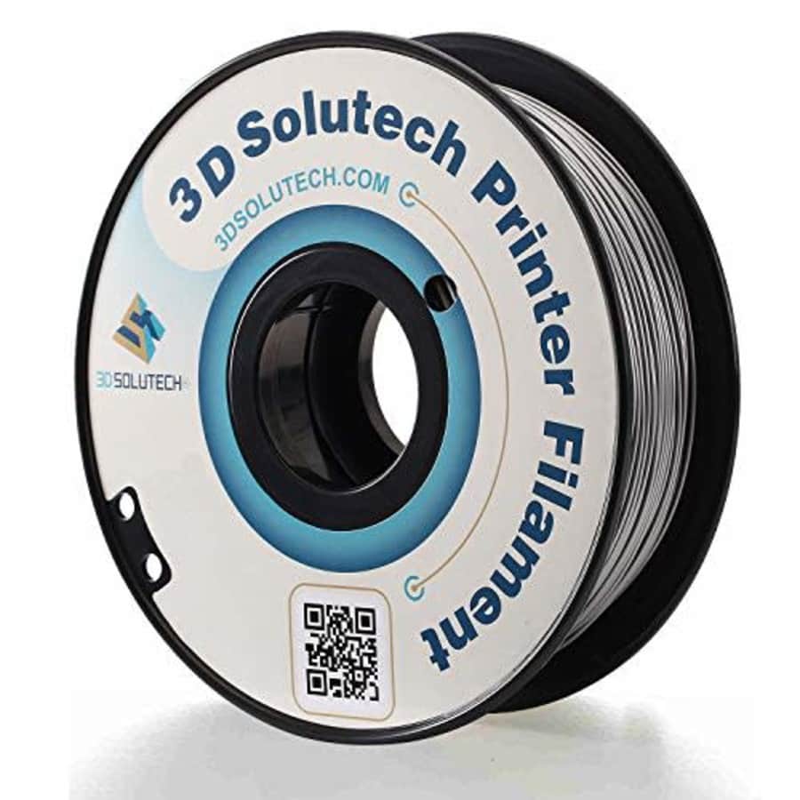 3D Solutech Silver Metal 3D Printer PLA Filament 1.75MM Filament - 2.2 LBS (1.0KG) for $24
