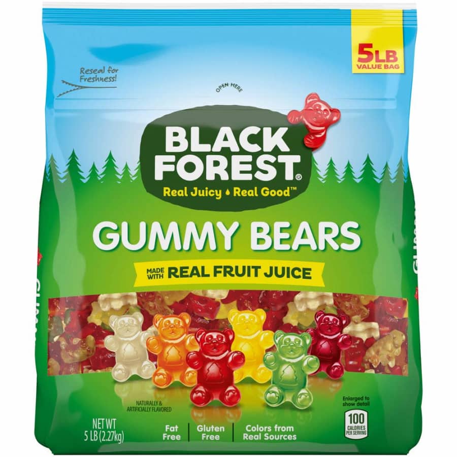Black Forest Gummy Bears 5-lb. Bag for $50