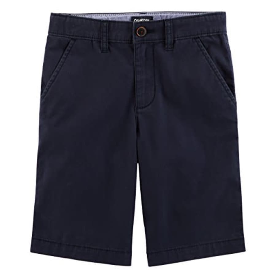 OshKosh B'Gosh Osh Kosh Boys' Kids Stretch Flat Front Short, Navy, 6 for $15
